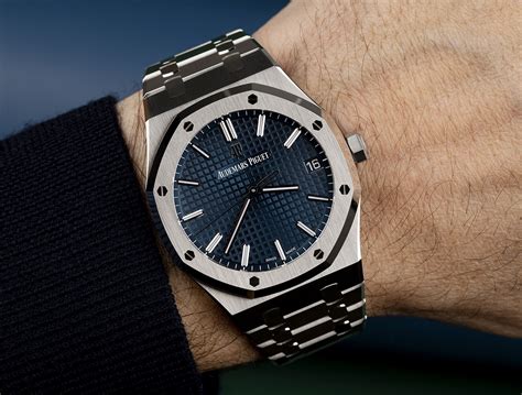 audemars piguet blue dial royal oak|Audemars Piguet royal oak cufflinks.